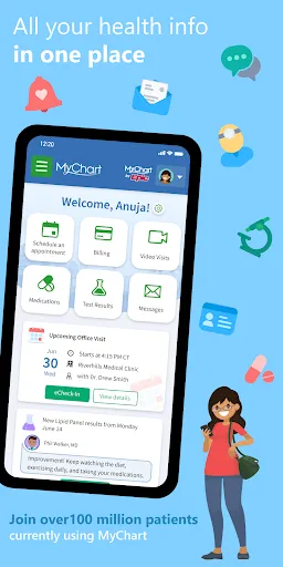 MyChart screenshot