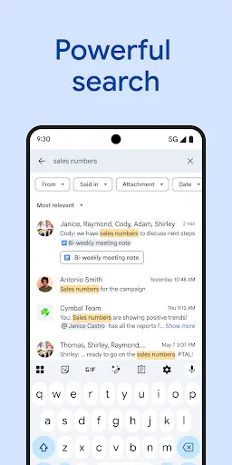 Google Chat screenshot