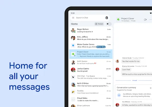 Google Chat screenshot