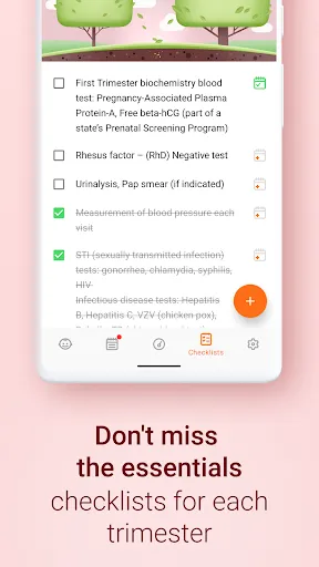 Pregnancy and Due Date Tracker screenshot