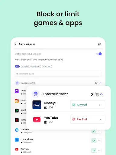 Qustodio Parental Control App screenshot