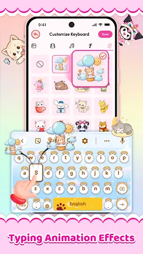 Cute Keyboard: Sounds & Emojis screenshot