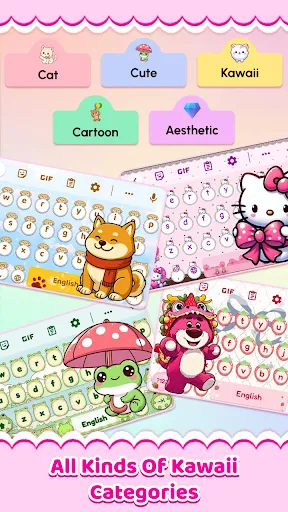 Cute Keyboard: Sounds & Emojis screenshot