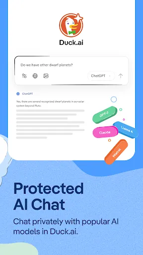 DuckDuckGo, Duck.ai, & VPN screenshot