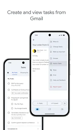 Google Tasks screenshot