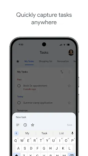 Google Tasks screenshot