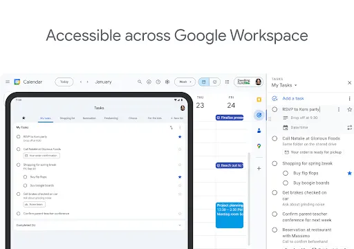 Google Tasks screenshot