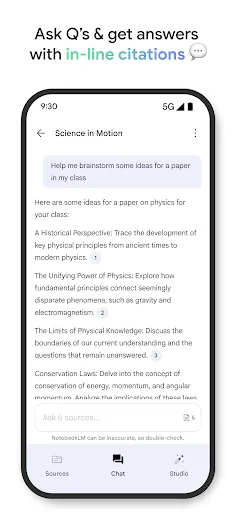 Google NotebookLM screenshot