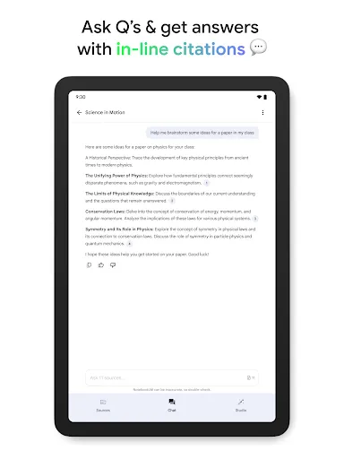 Google NotebookLM screenshot