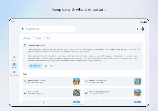 Google Home screenshot