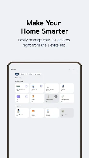 LG ThinQ screenshot
