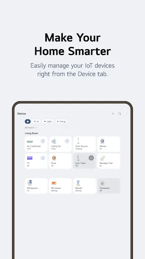 LG ThinQ screenshot