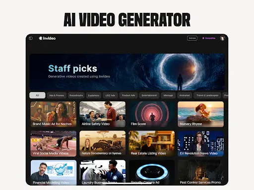 invideo AI: AI Video Generator screenshot